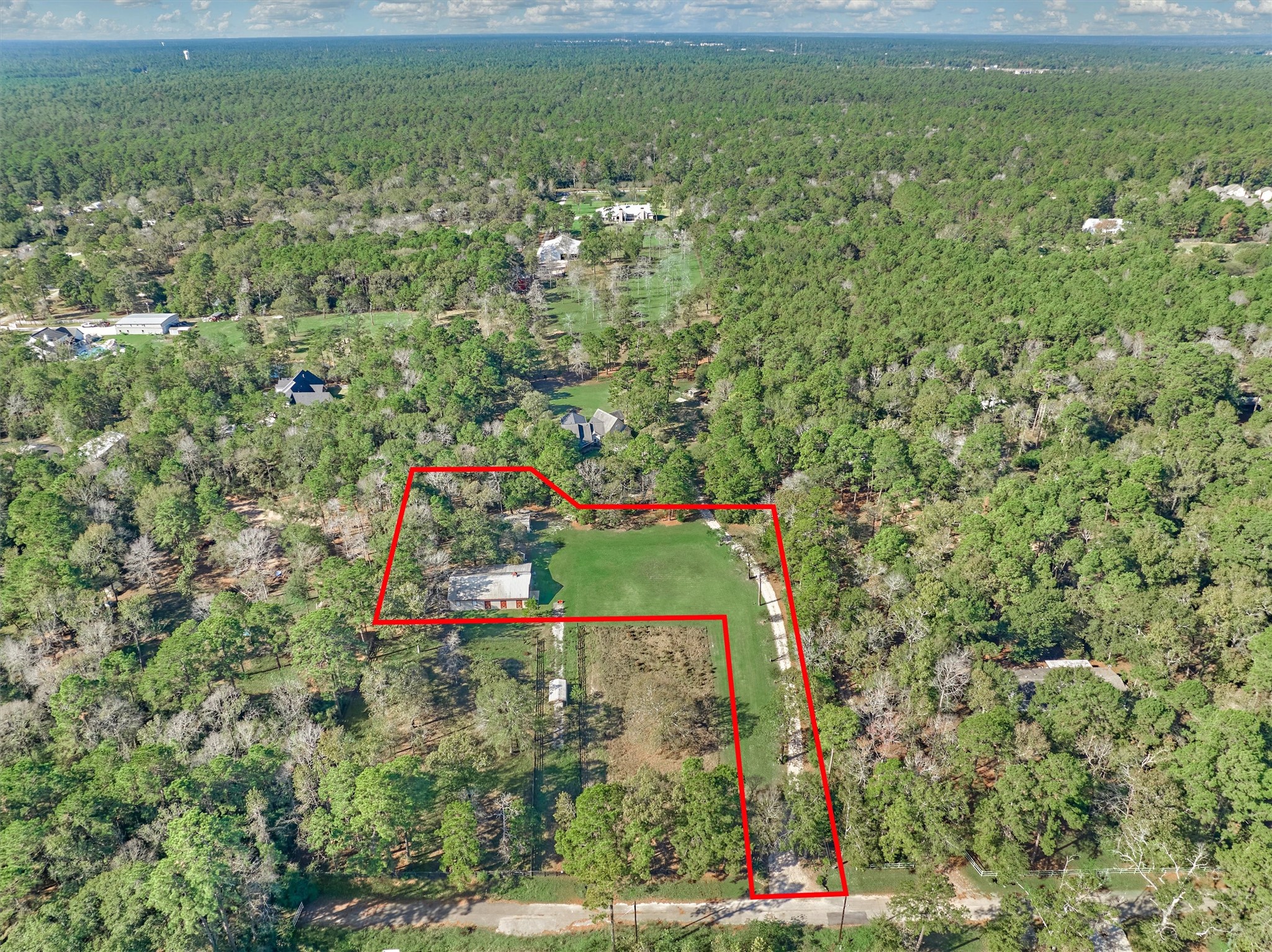 0 Koenig Lane Conroe, TX 77384 - Photo 17 of 19 Aerial view of prime, acreage community!