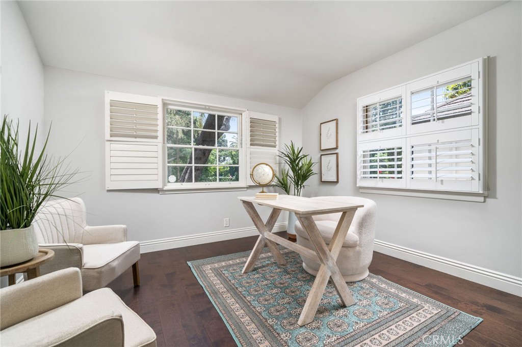 3343 San Pasqual Street Pasadena, CA 91107 - Photo 15 of 45 a view of a dining room with furniture window and wooden floor