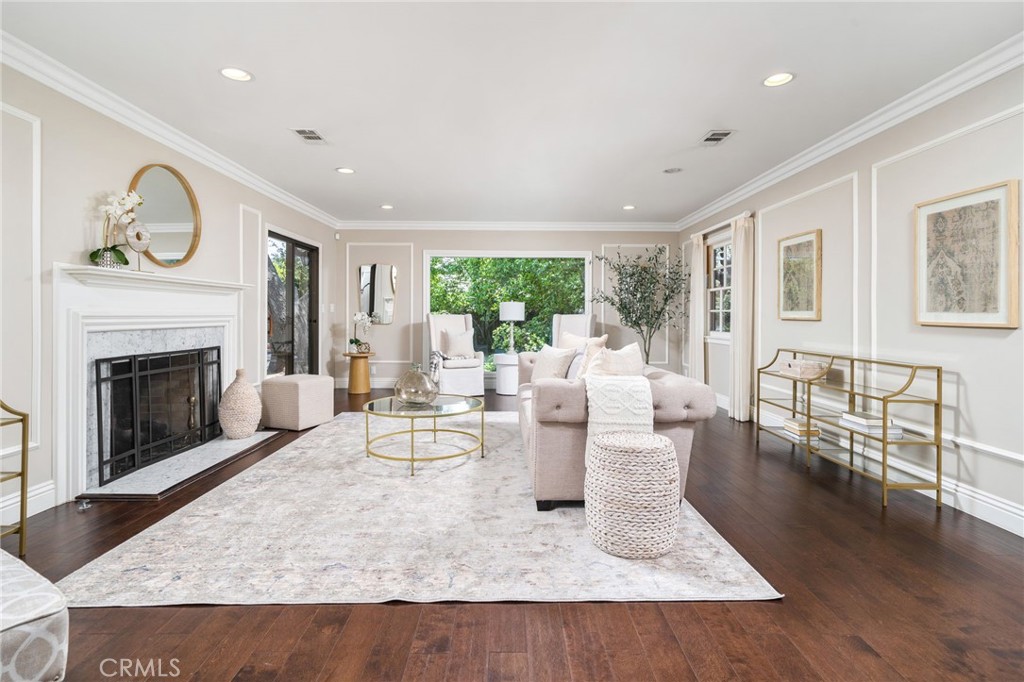 3343 San Pasqual Street Pasadena, CA 91107 - Photo 5 of 45 a living room with furniture and a fireplace
