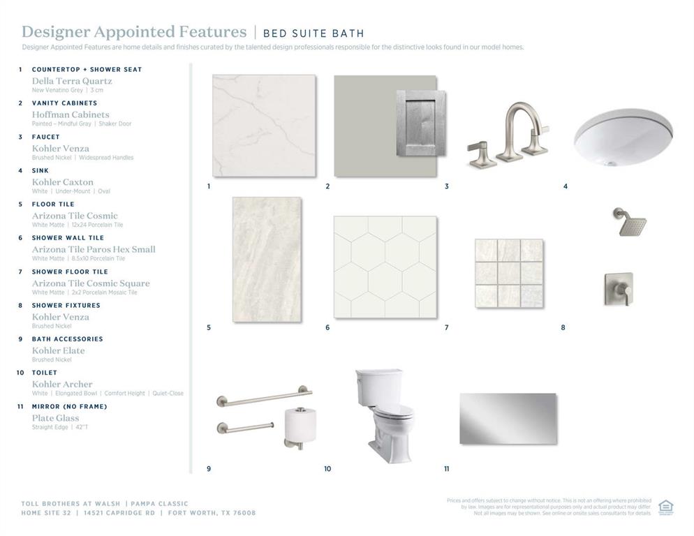 14521 Capridge Road Fort Worth, TX 76008 - Photo 16 of 19 Pampa Classic-Bed Suite Bath Selections