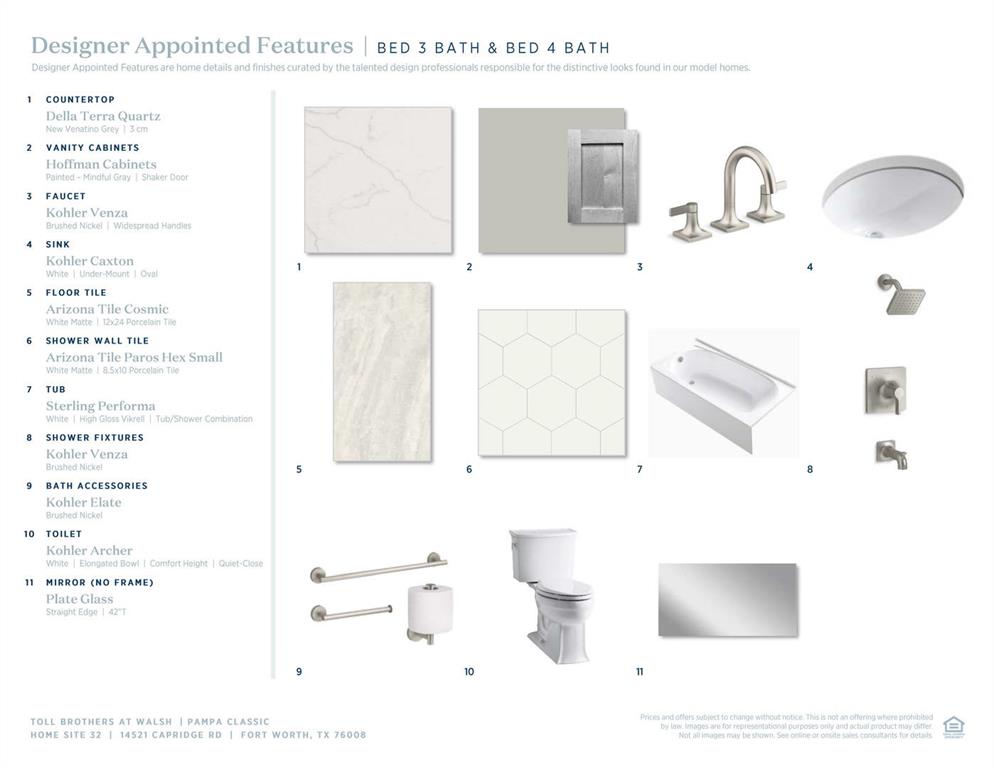 14521 Capridge Road Fort Worth, TX 76008 - Photo 17 of 19 Pampa Classic-Bed 3 Bath & Bed 4 Bath Selections