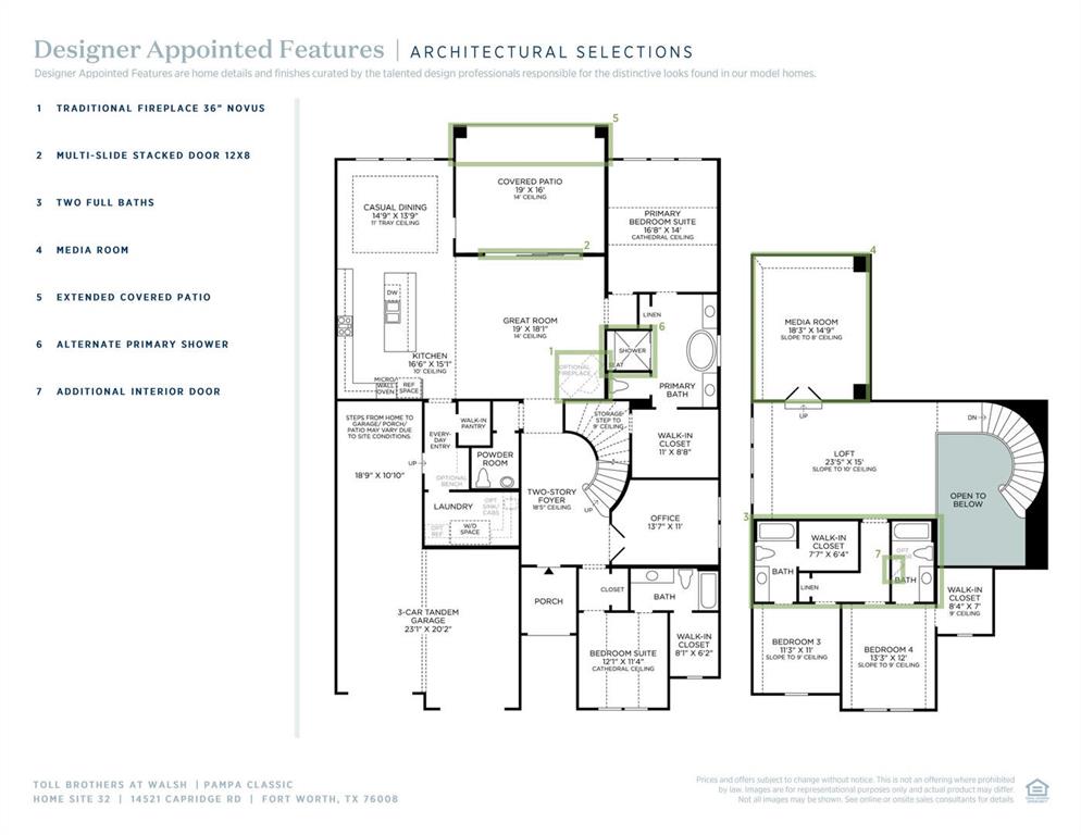 14521 Capridge Road Fort Worth, TX 76008 - Photo 19 of 19 Pampa Classic- Floor Plan