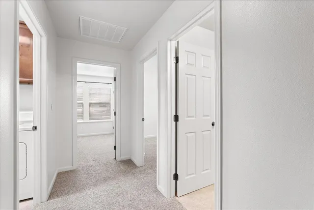 an empty room with window