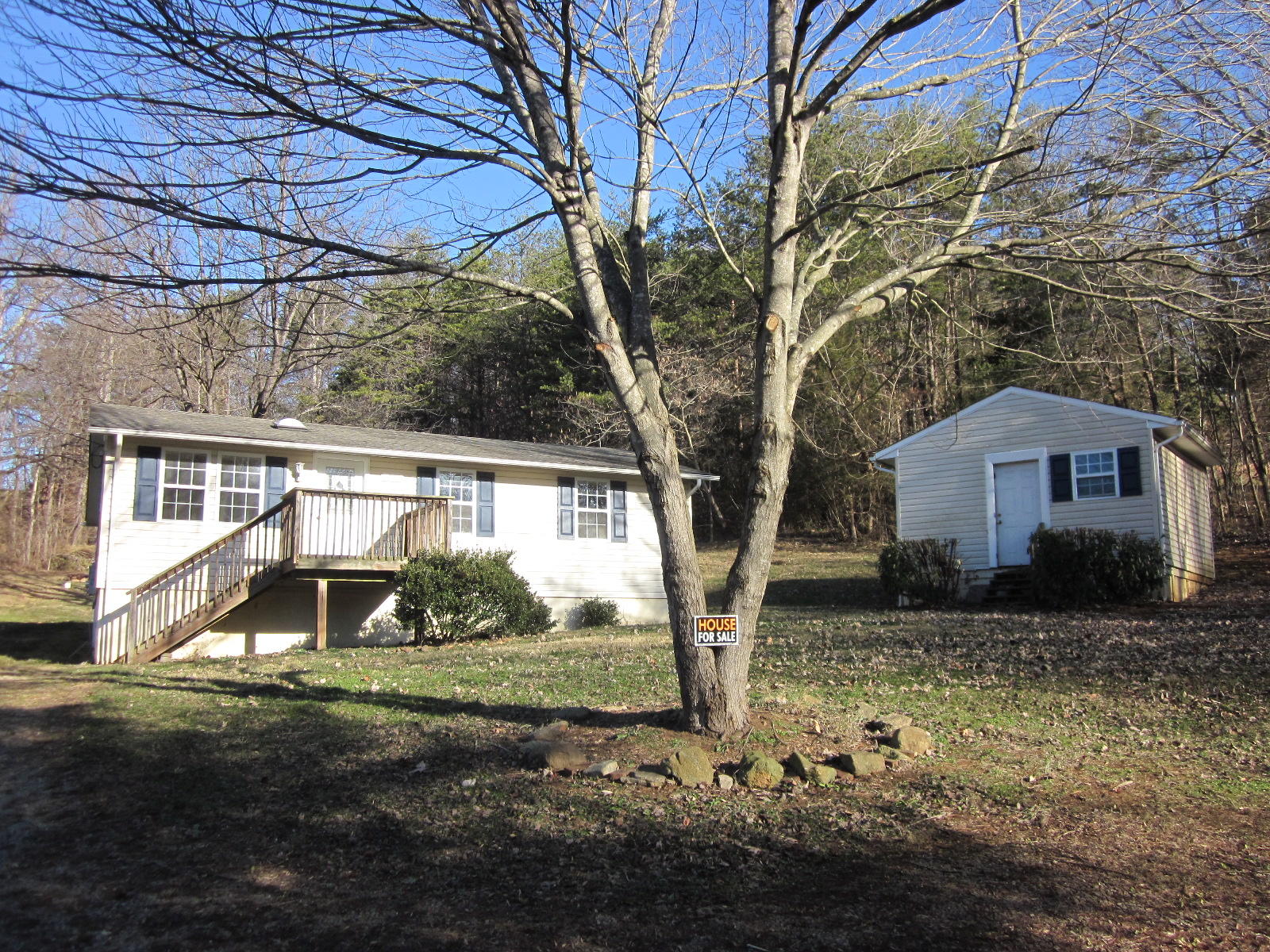 1885 Old Forge Road Callaway, VA 24067 - Photo 4 of 48 a front view of a house with a yard