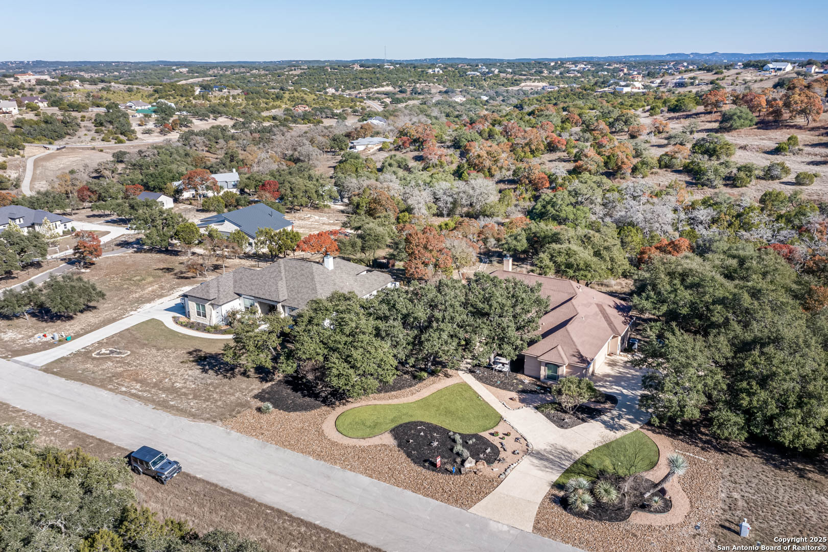 160 Gadwall Way Spring Branch, TX 78070 - Photo 34 of 45 an aerial view of a house with a yard
