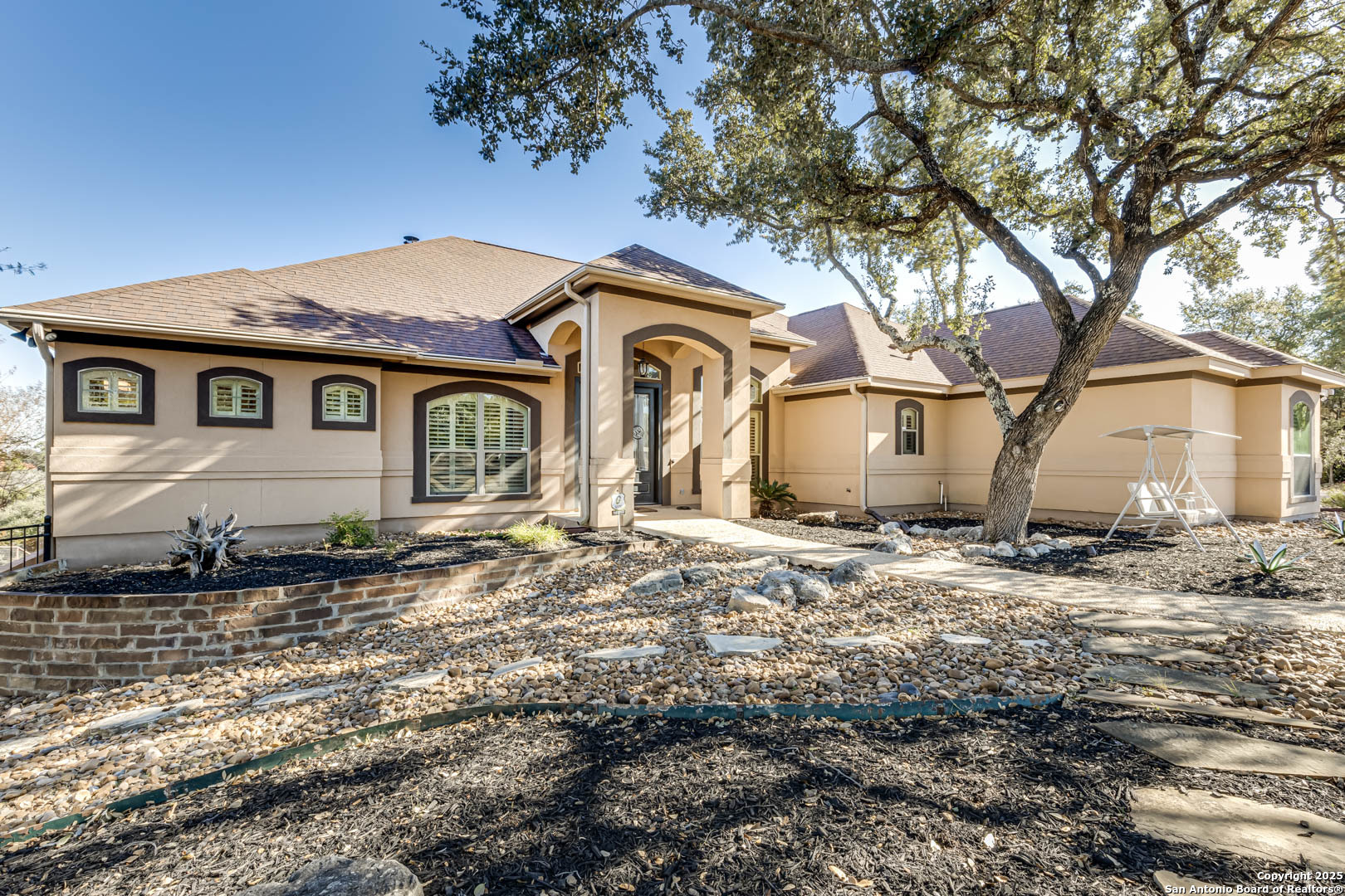 160 Gadwall Way Spring Branch, TX 78070 - Photo 43 of 45 a front view of a house with a yard
