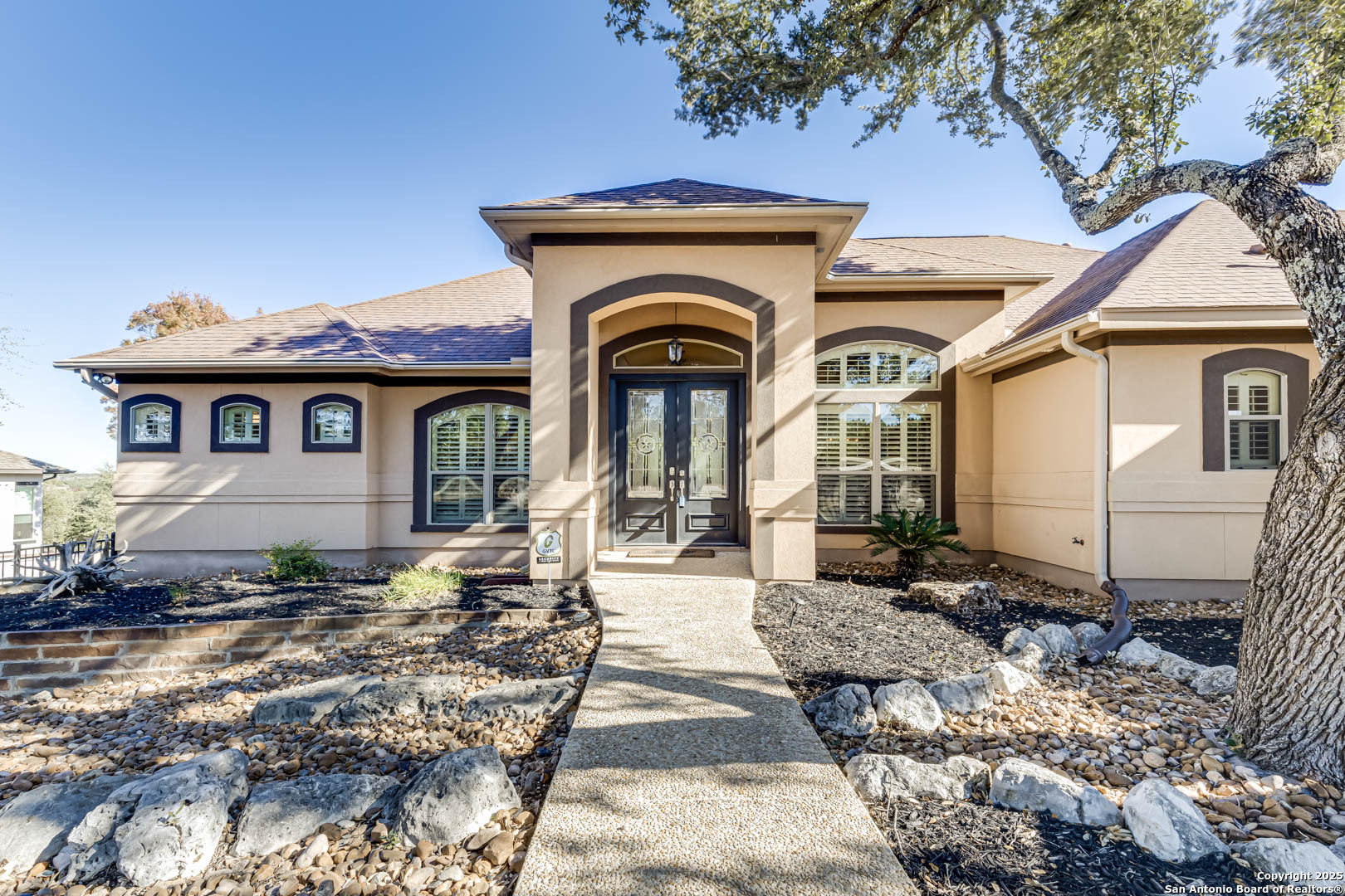 160 Gadwall Way Spring Branch, TX 78070 - Photo 45 of 45 a front view of a house with garden