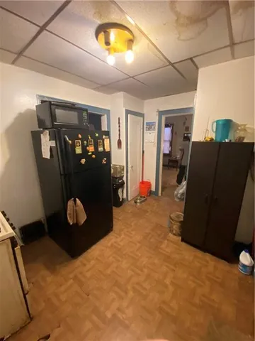 a view of a storage room