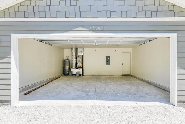 a view of a garage