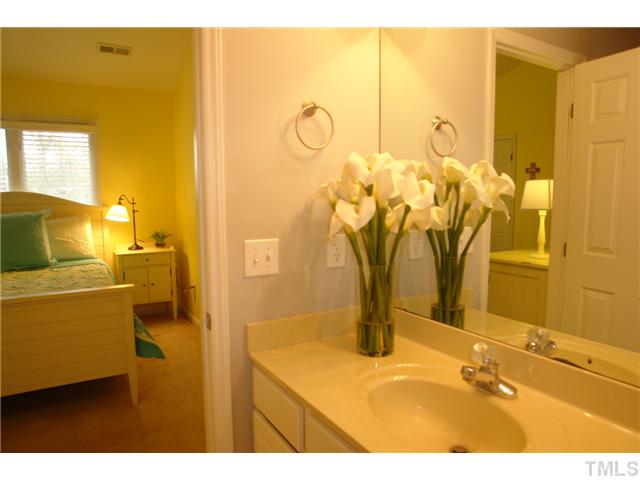 4203 Sunscape Lane Raleigh, NC 27613 - Photo 10 of 15 a bathroom with a sink and a mirror
