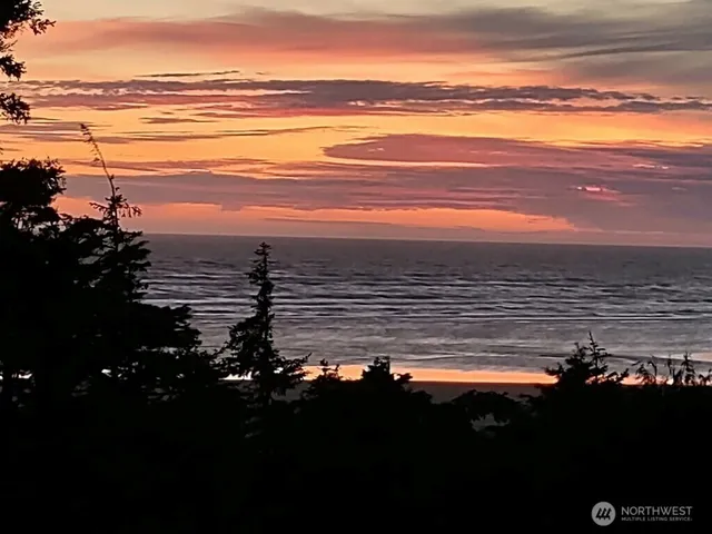 a view of an ocean and beach