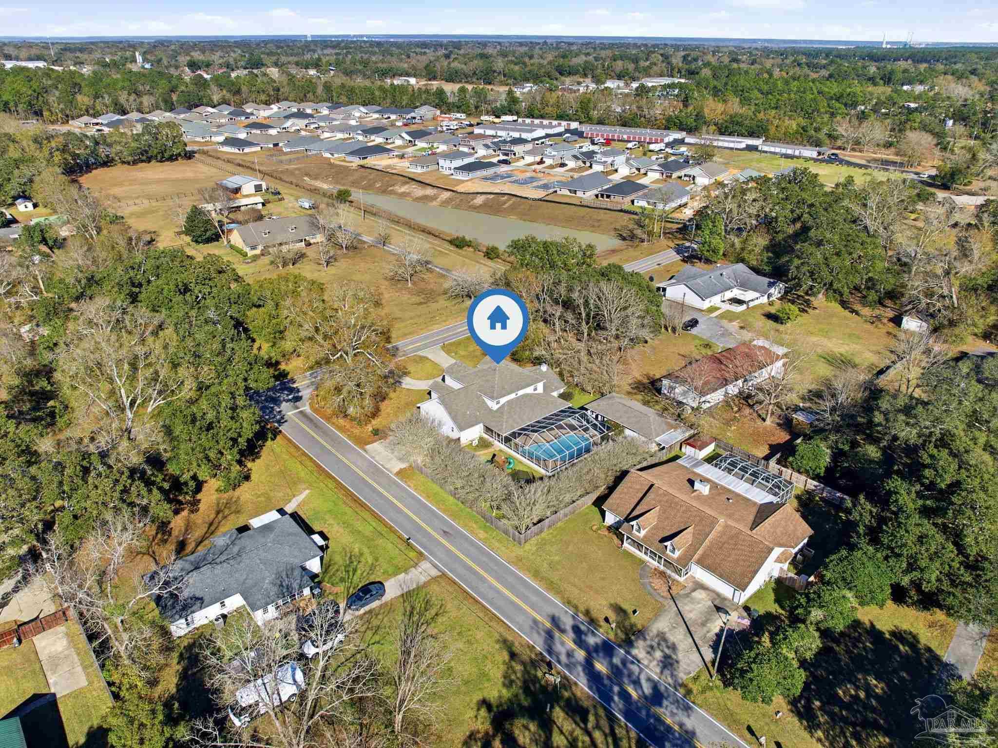 1805 West 10 Mile Road Pensacola, FL 32534 - Photo 58 of 61 an aerial view of residential houses with outdoor space