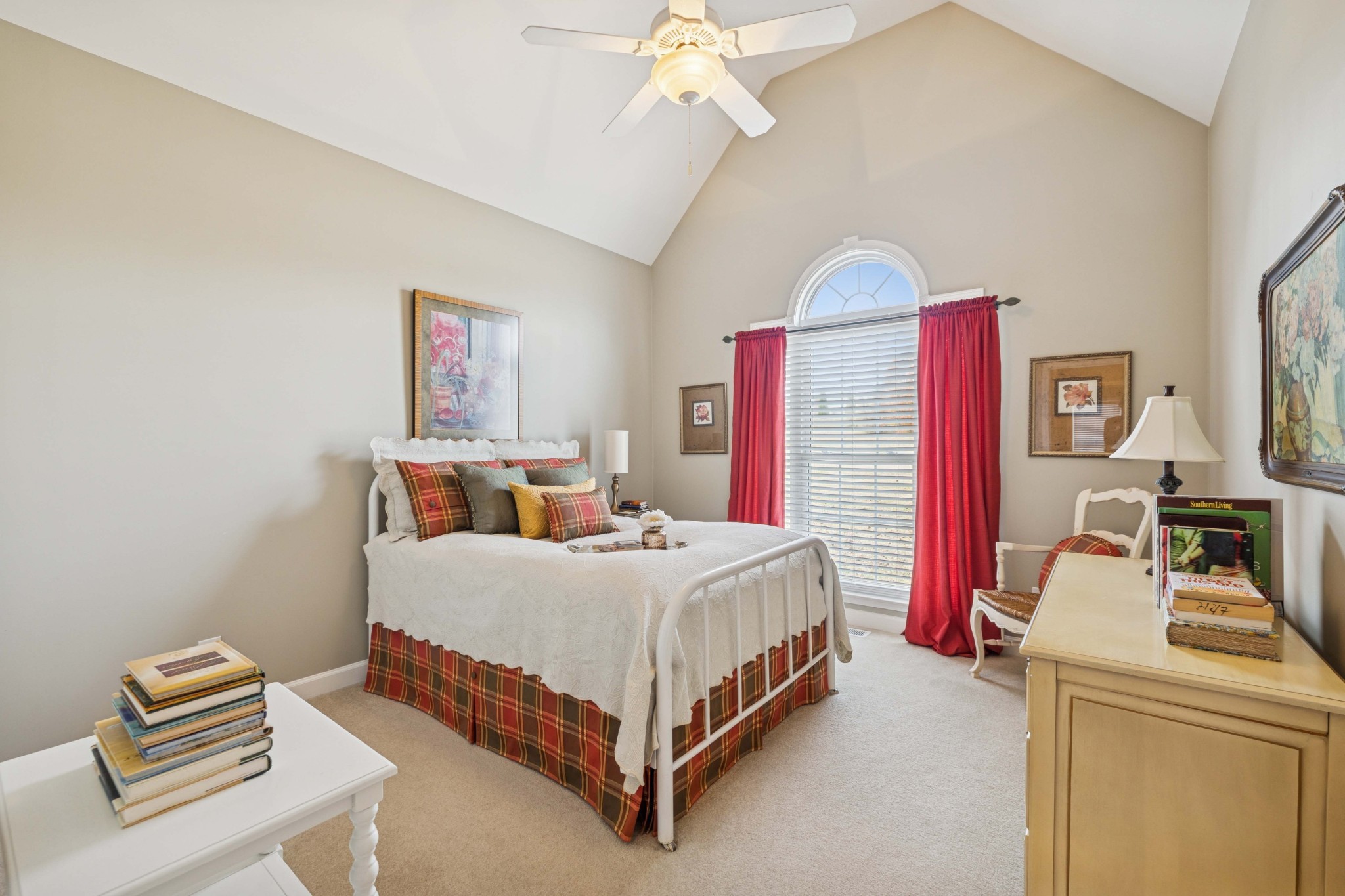 1205 Rock Springs Road Smyrna, TN 37167 - Photo 25 of 48 a bedroom with a bed and a chandelier