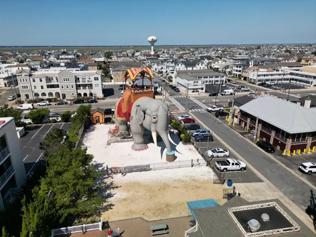 an aerial view of a city