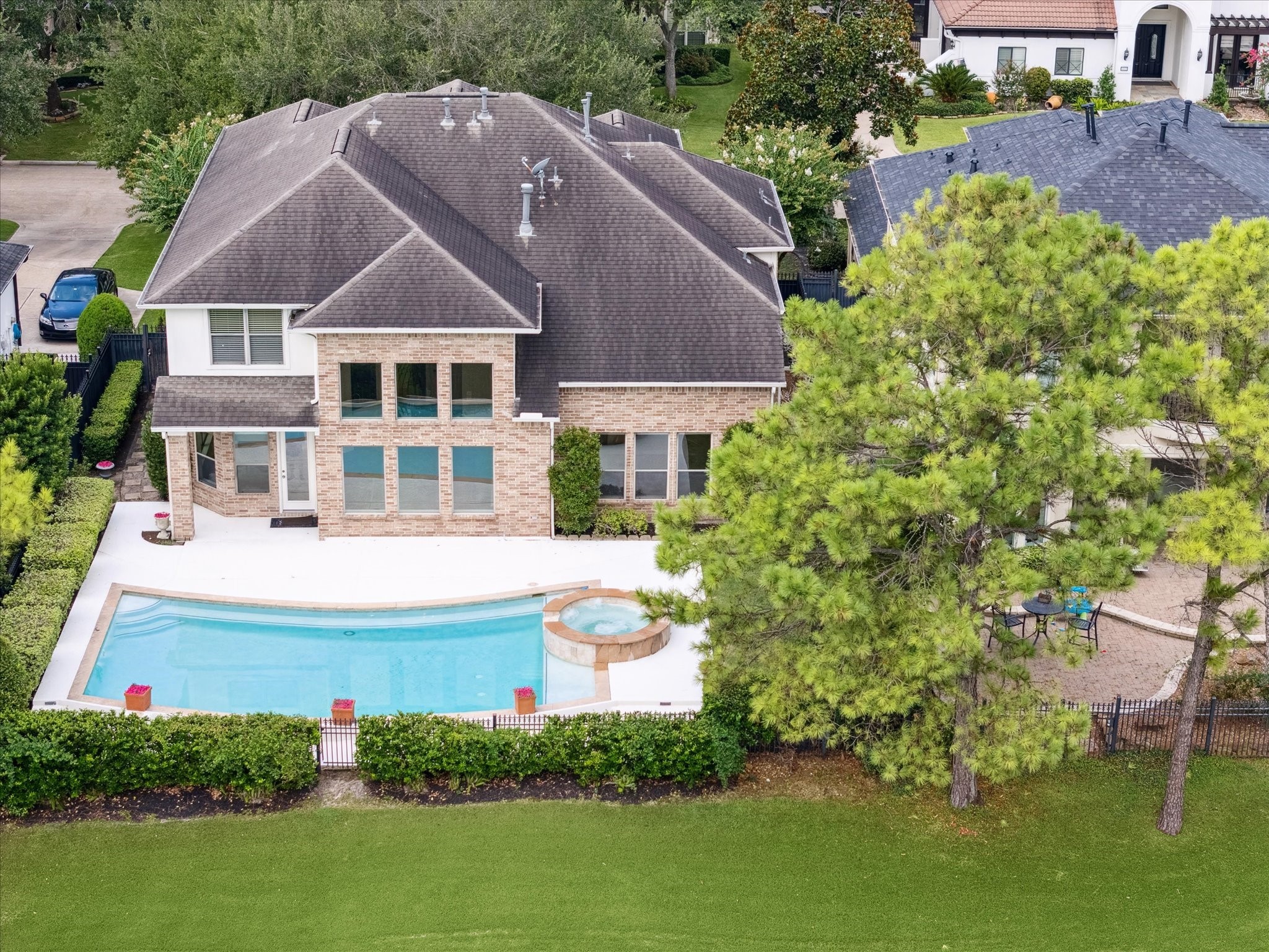 3327 Louvre Lane Houston, TX 77082 - Photo 2 of 31 a aerial view of a house next to a yard