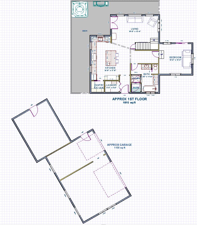 0 Bear Canyon Road Garberville, CA 95542 - Photo 107 of 107 Measurements Floorplan with Garage