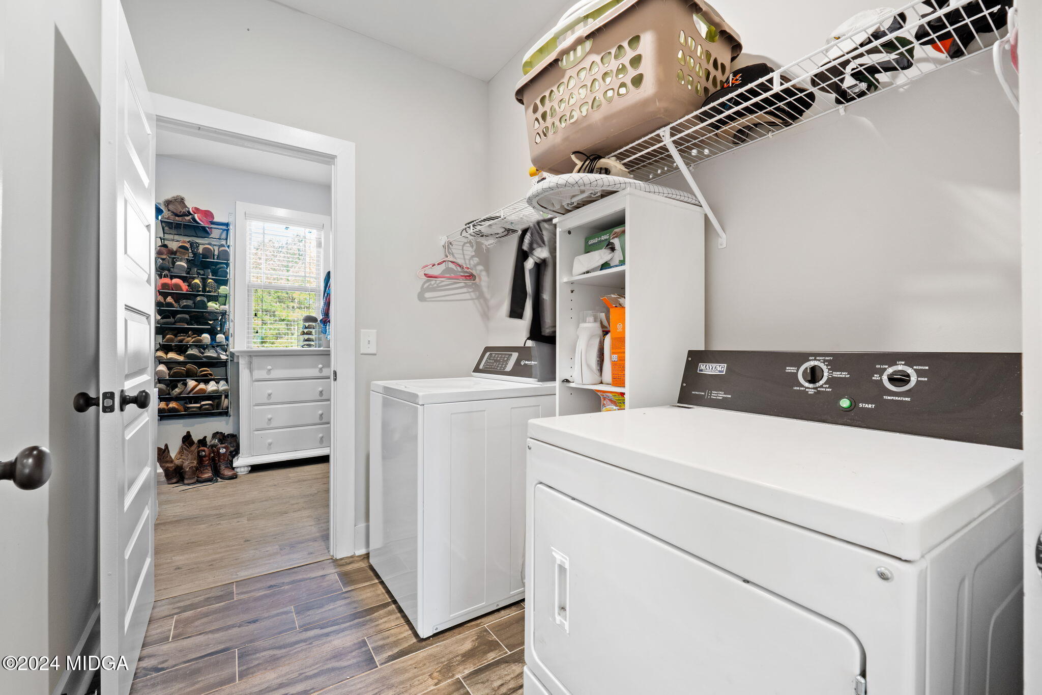 131 Belmont Way Forsyth, GA 31029 - Photo 31 of 68 a utility room with dryer and washer