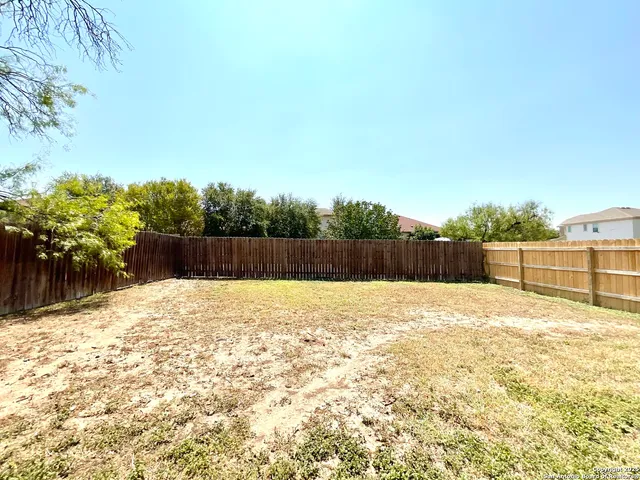 a backyard of a house