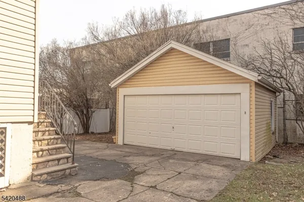 a view of a house with a garage