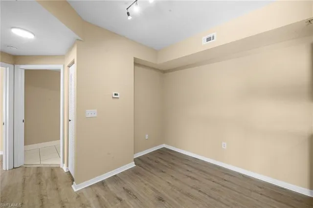 a view of an empty room