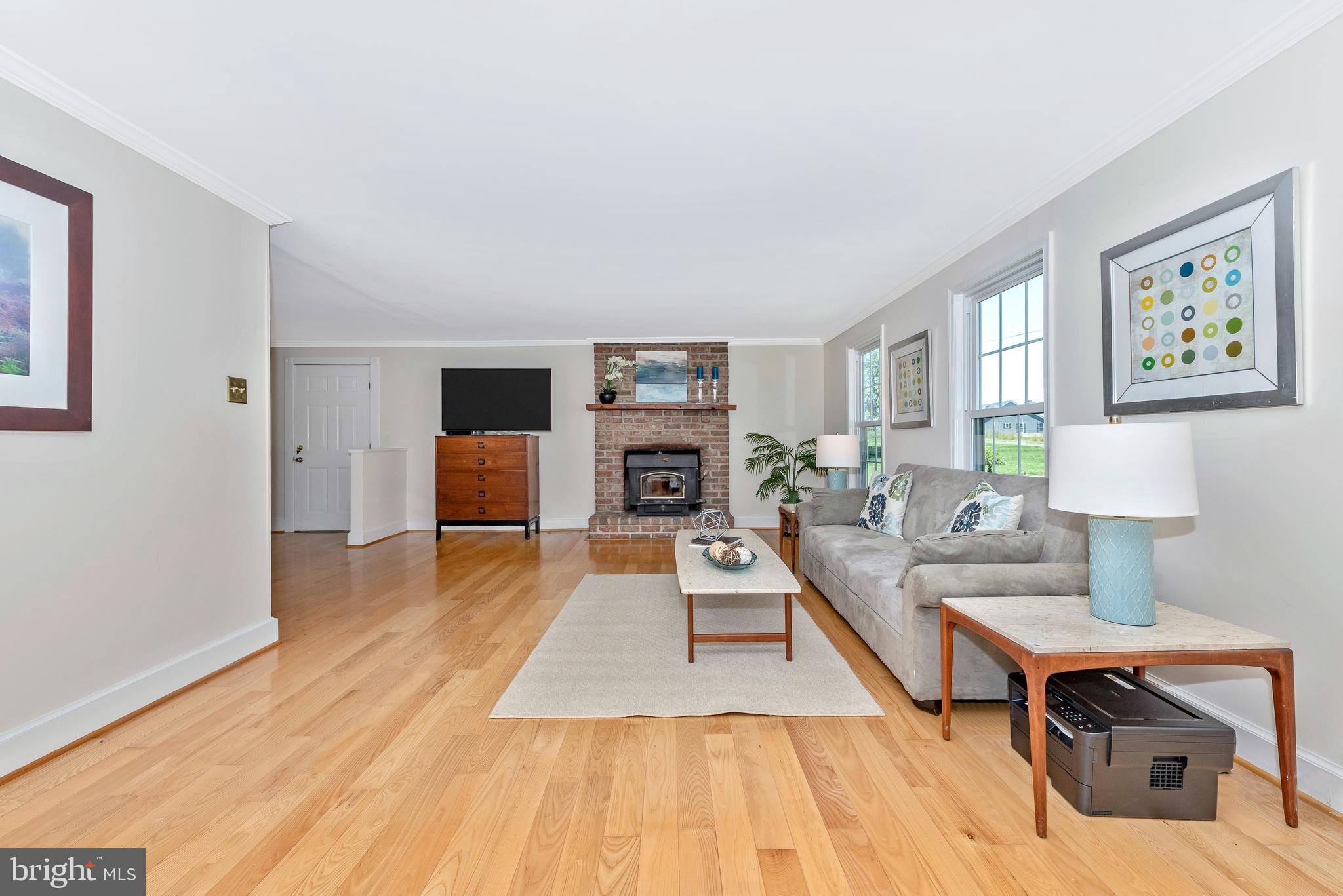 Hardwood throughout main level