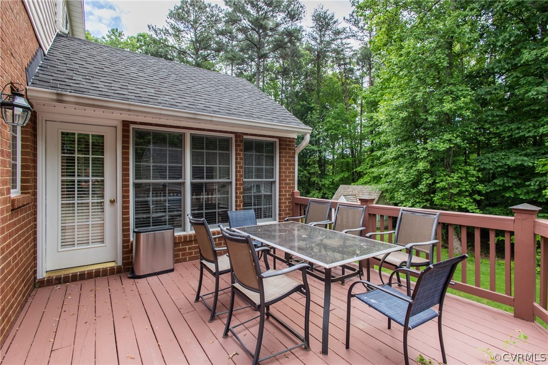 369 Hamlet Road Manakin-Sabot, VA 23103 - Photo 17 of 50 a view of a wooden chairs and table in the balcony