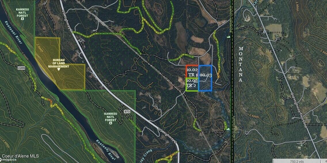 Nna Wolverine Road Moyie Springs, ID 83845 - Photo 11 of 11 Large all 3 Traccts Aerial