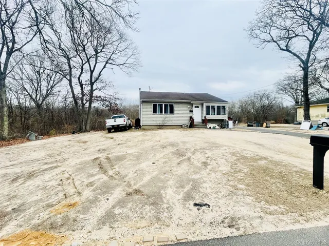 a view of a yard with a snow