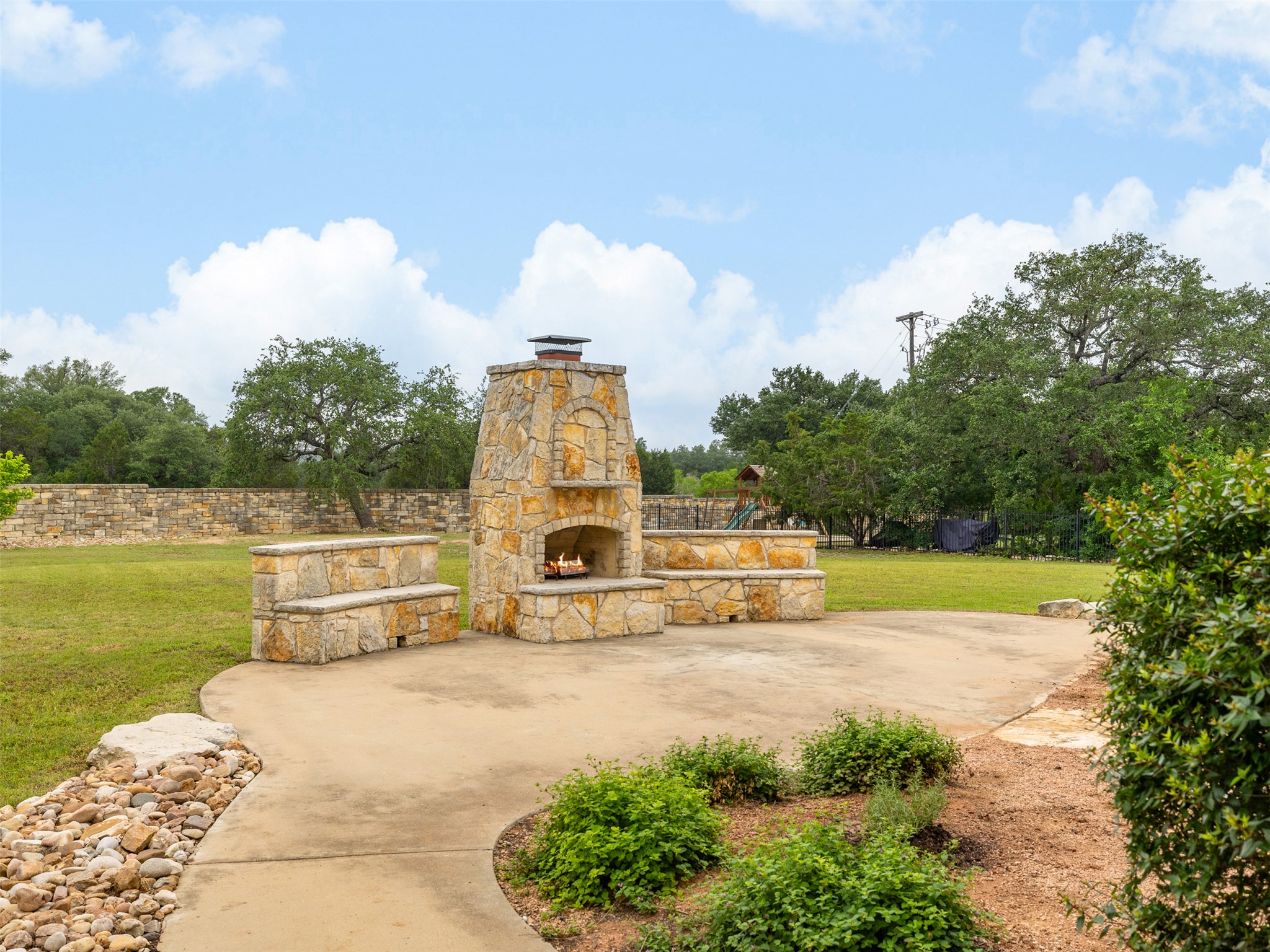 101 Aldea Street Georgetown, TX 78633 - Photo 28 of 40 Imagine hosting events with bistro lights and plenty of room to place chairs & tables or a gorgeous outdoor patio couch and chair set!