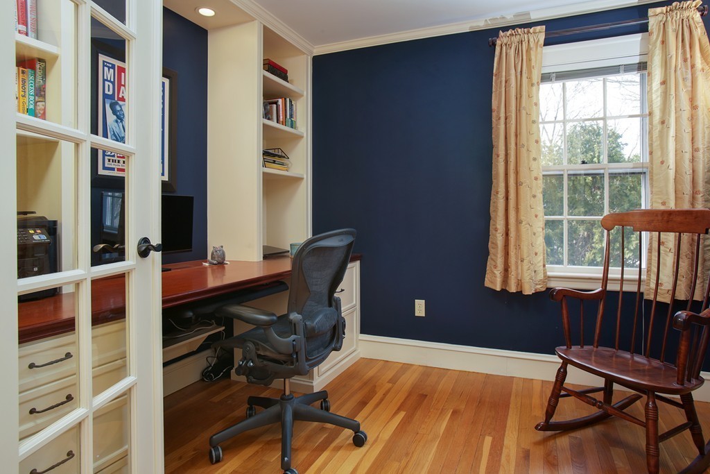 14 Pilgrim Road Wellesley, MA 02481 - Photo 14 of 20 a view of a workspace with furniture and a window