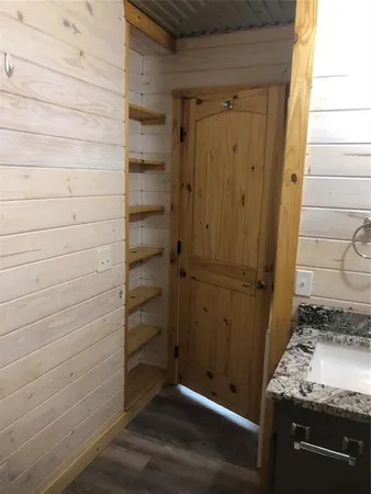 a view of storage and utility room