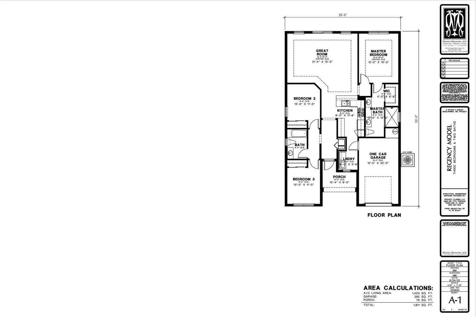 307 Means Court Fort Pierce, FL 34950 - Photo 2 of 5 Regency Interior Plans