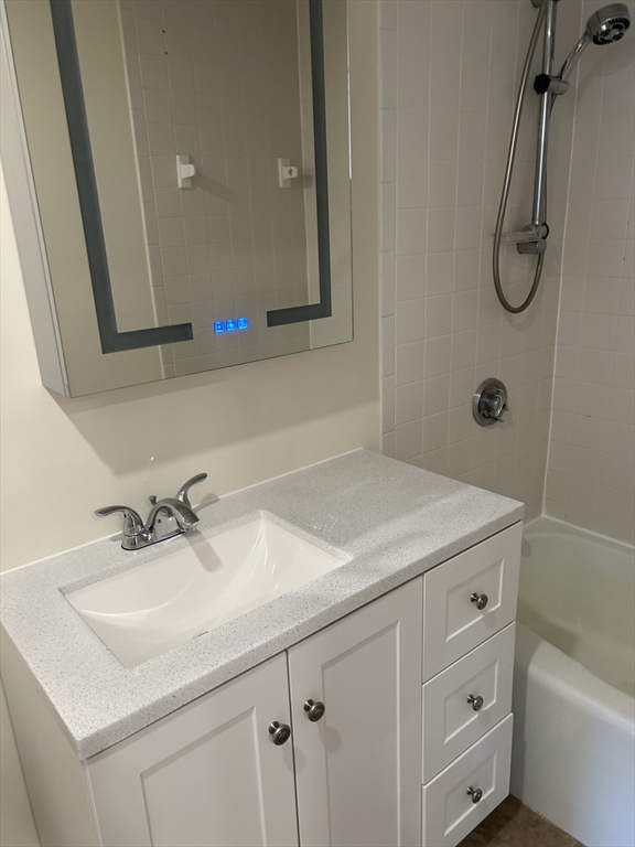 50 Main Street, Unit 409 Watertown, MA 02472 - Photo 7 of 9 a bathroom with a sink and a mirror