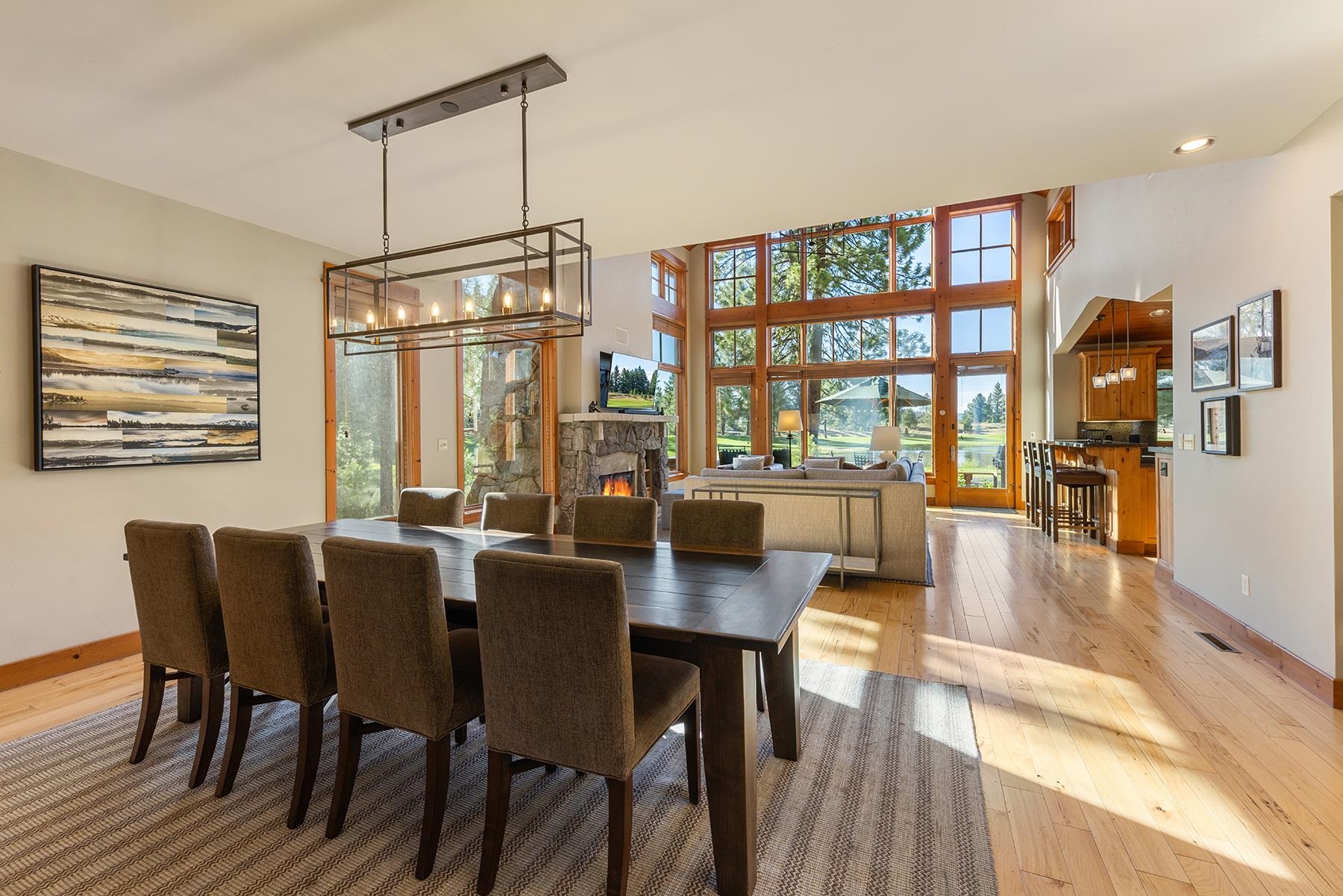 12303 Lookout Loop, Unit F0913 Truckee, CA 96161 - Photo 6 of 28 a view of a dining room with furniture window and wooden floor