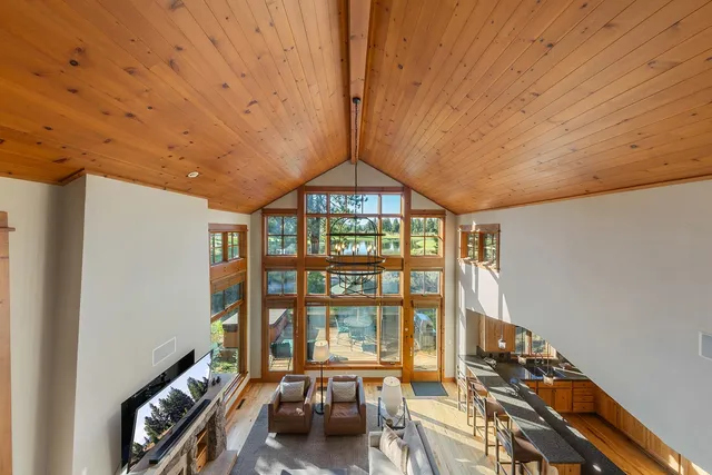 a very nice looking room with a large window