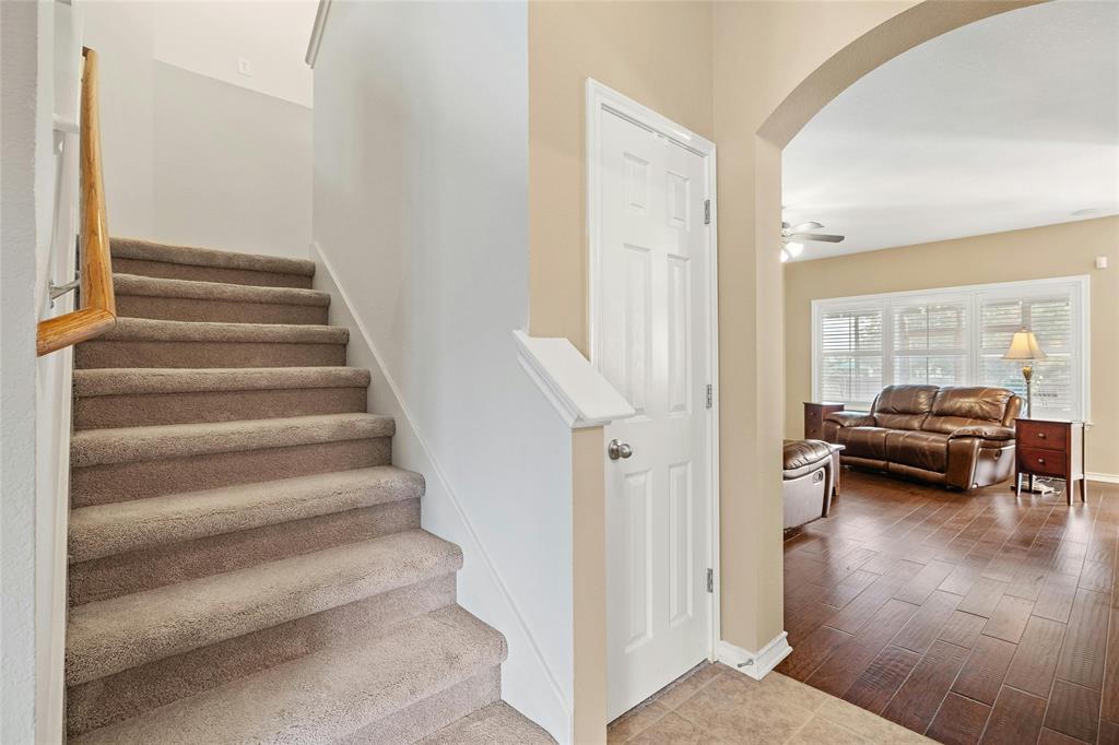 2603 White Stallion Way Leander, TX 78641 - Photo 21 of 38 a view of entryway and hall with wooden floor