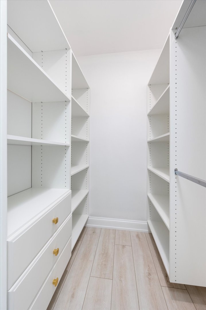 850 North Dewitt Place, Unit 4G Chicago, IL 60611 - Photo 13 of 18 a view of walk in closet with empty racks