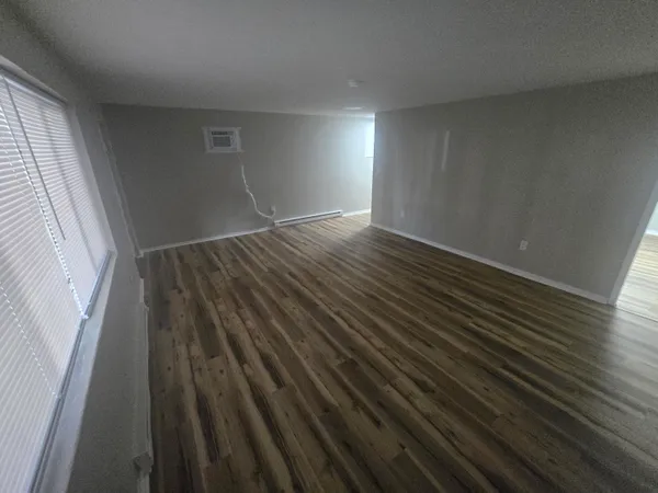 a view of wooden floor in a room