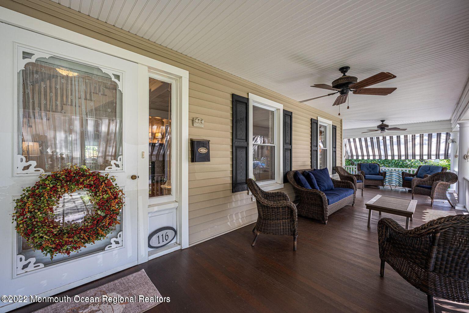 116 Tuttle Avenue, Unit WINTER 20232024 Spring Lake, NJ 07762 - Photo 3 of 44 Huge Wraparound Front Porch
