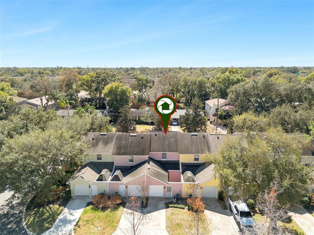 2613 East Church Street Orlando, FL 32803 - Photo 24 of 32 an aerial view of a house with a swimming pool