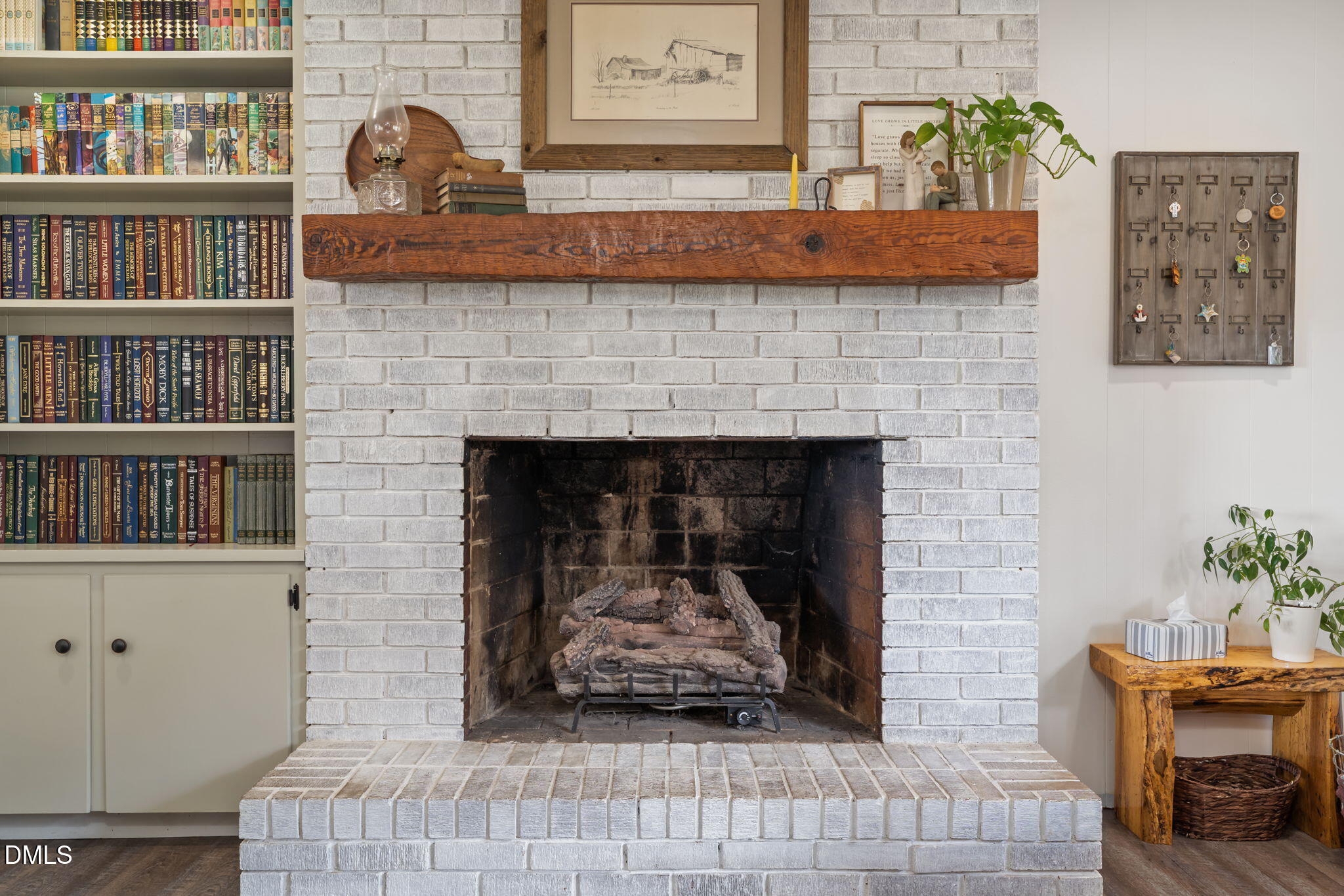 4313 Mitchell Mill Road Wake Forest, NC 27587 - Photo 12 of 45 a living room with furniture and a fireplace