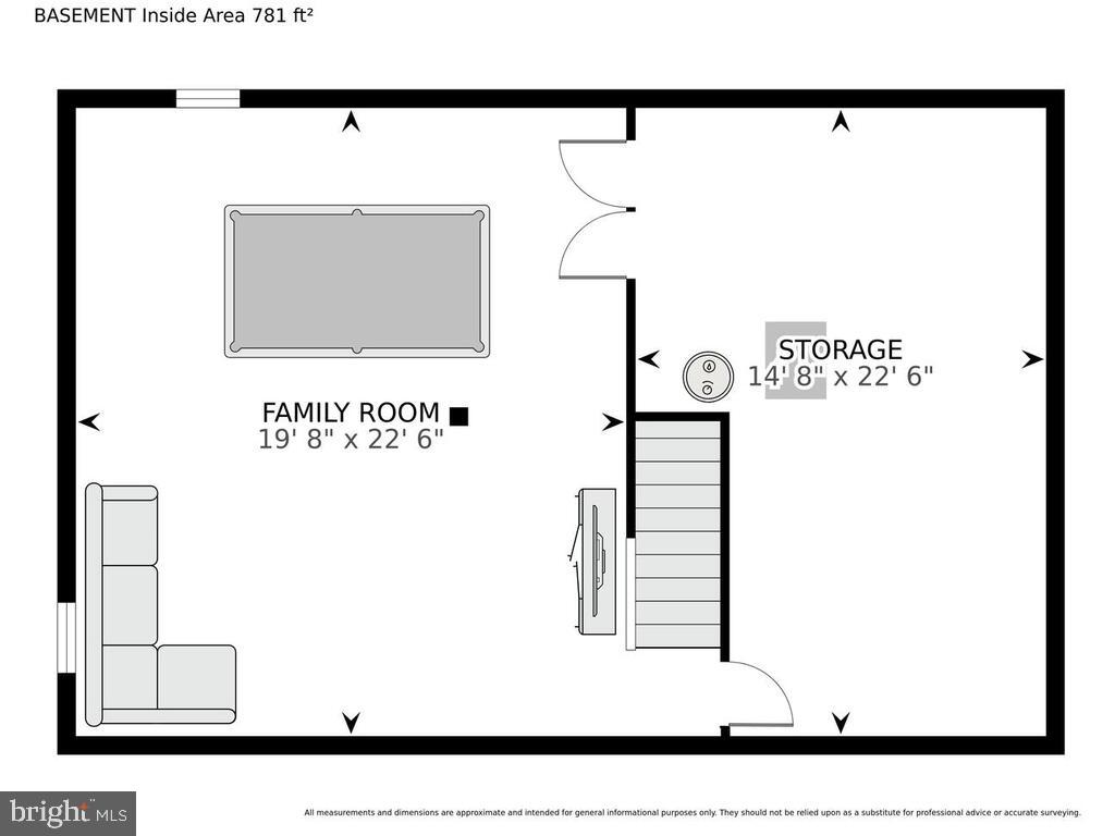 5919 Freds Oak Road Burke, VA 22015 - Photo 33 of 34 Basement floor plan