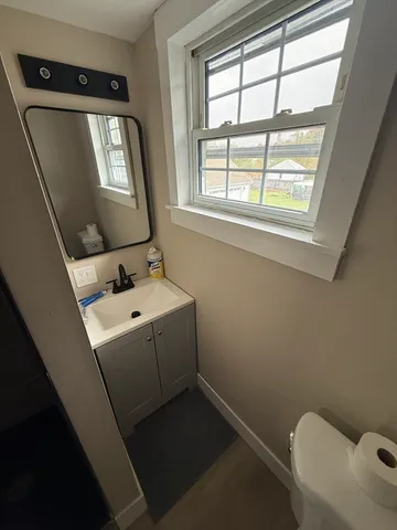 a utility room with a window dryer and washer