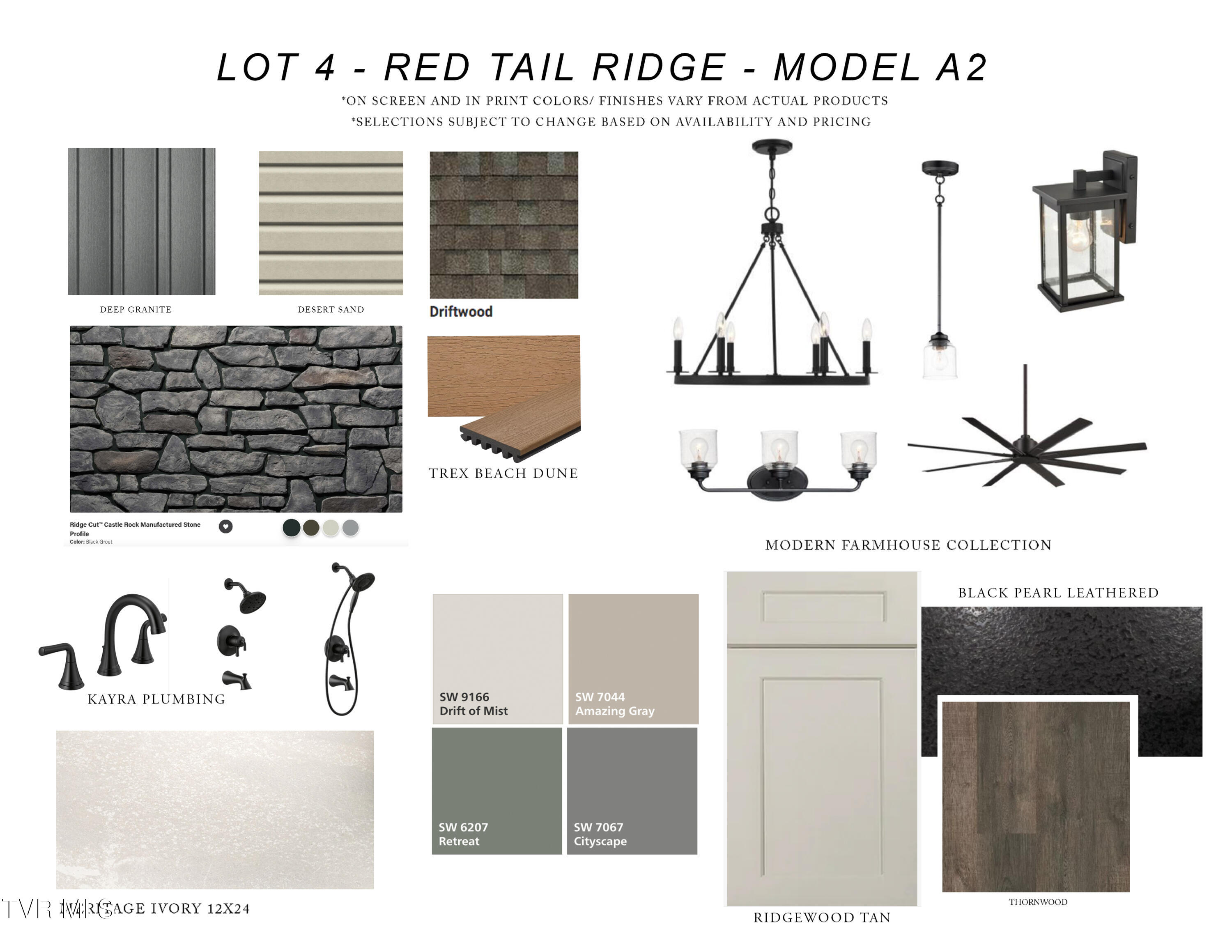 LOT 4 RTR MOOD BOARD