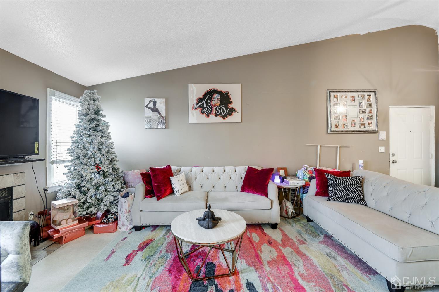 131 Edpas Road New Brunswick, NJ 08901 - Photo 1 of 15 Living room with cathedral ceiling.