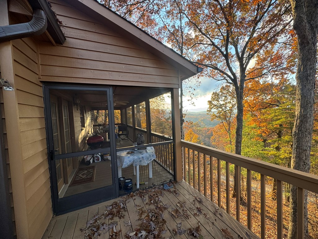 664 Fox Run Drive Blue Ridge, GA 30513 - Photo 2 of 19 a balcony view with a seating space