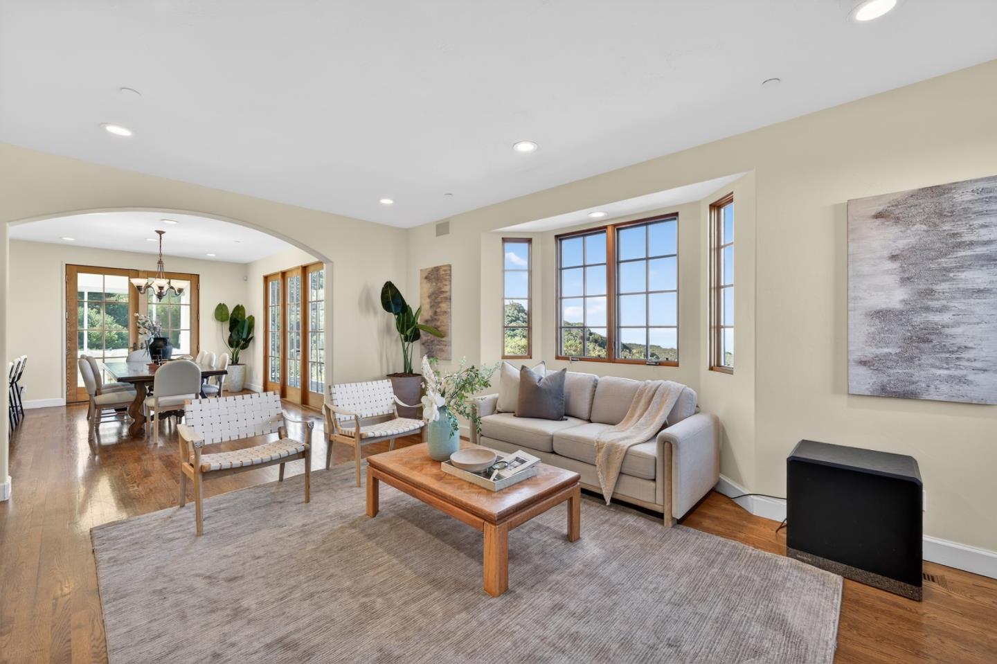 17599 Montebello Road Cupertino, CA 95014 - Photo 11 of 83 a living room with furniture and a large window