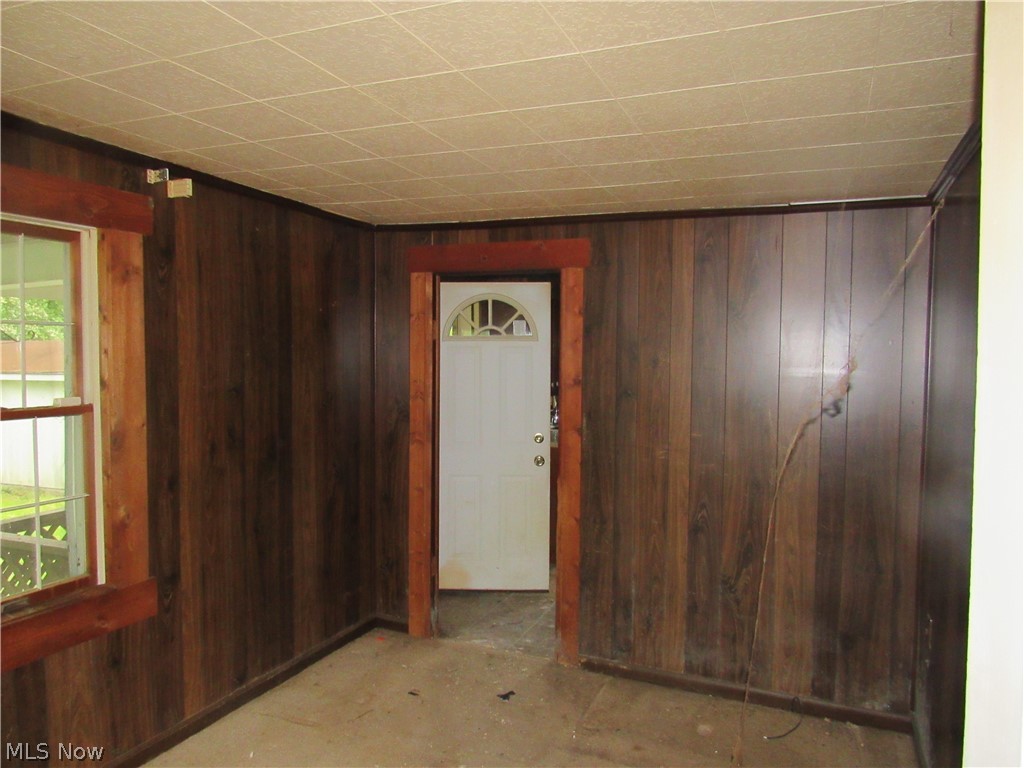3462 Niles Carver Road Mineral Ridge, OH 44440 - Photo 11 of 33 Unfurnished room featuring wood walls