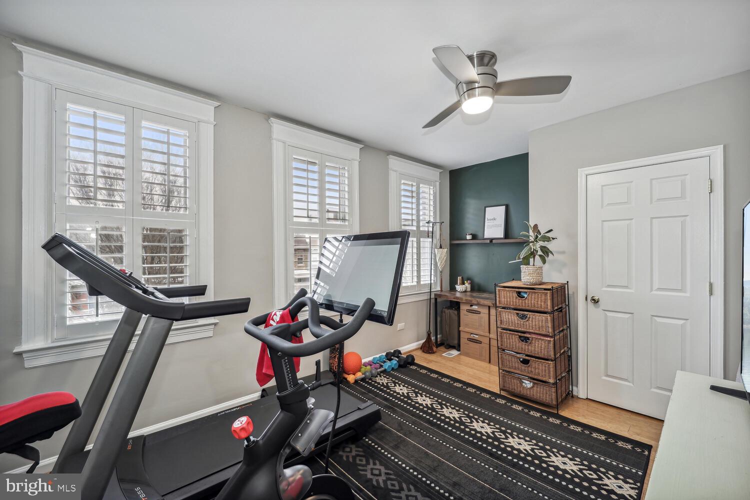 313 Adams Street Northeast Washington, DC 20002 - Photo 18 of 37 Second bedroom used as a home fitness center.