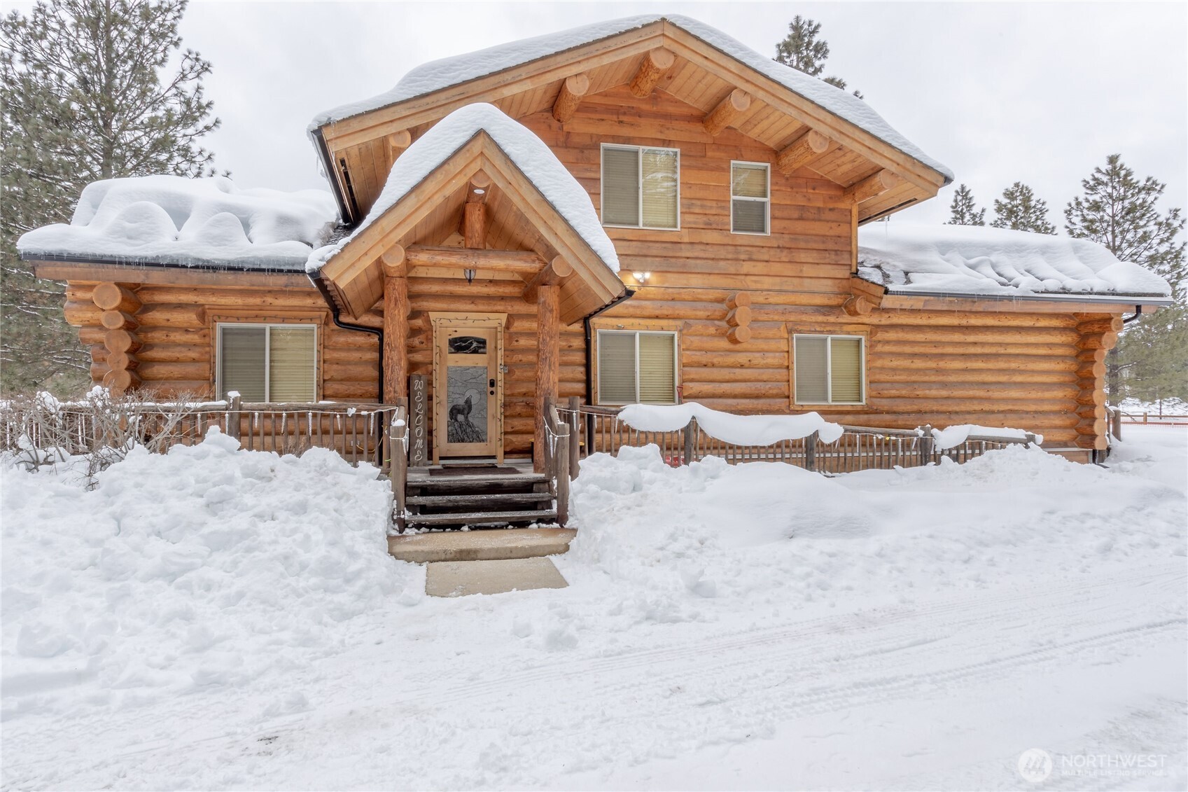 18135 River Road Leavenworth, WA 98826 - Photo 38 of 39 a front view of a house with a yard